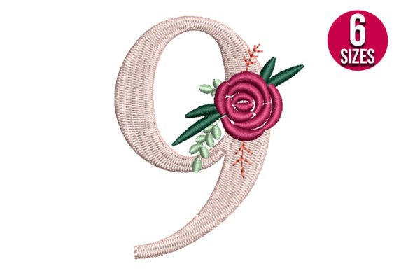 Floral Number 9: A Thoughtful Stitch for Meaningful Moments