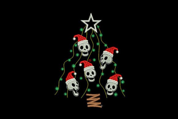 Funny Christmas Tree: A Playful Seasonal Embroidery Must-Have