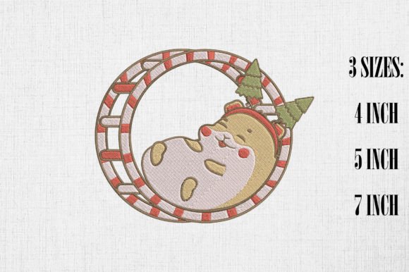 Lazy Cute Hamster Happy Christmas