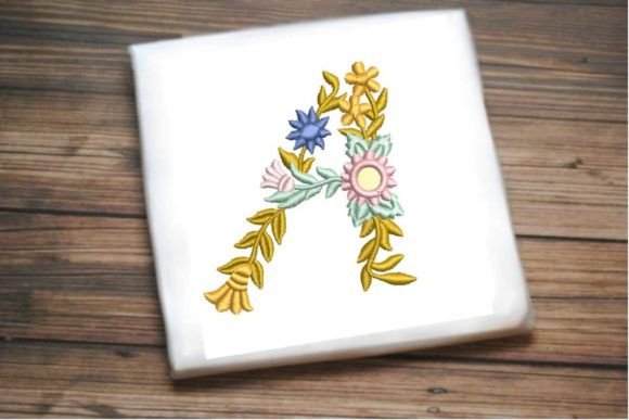 Letter A in Beautiful Flower