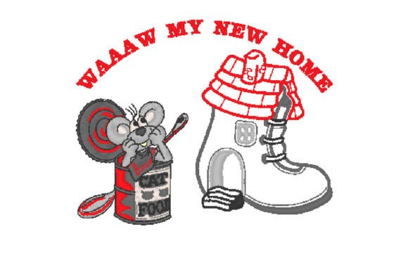 Mouse’s Home Embroidery Design