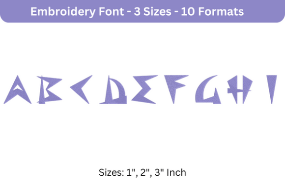 Space Patrol Font Uppercase A to I