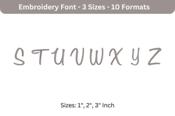Sweet Bee Font Uppercase S to Z